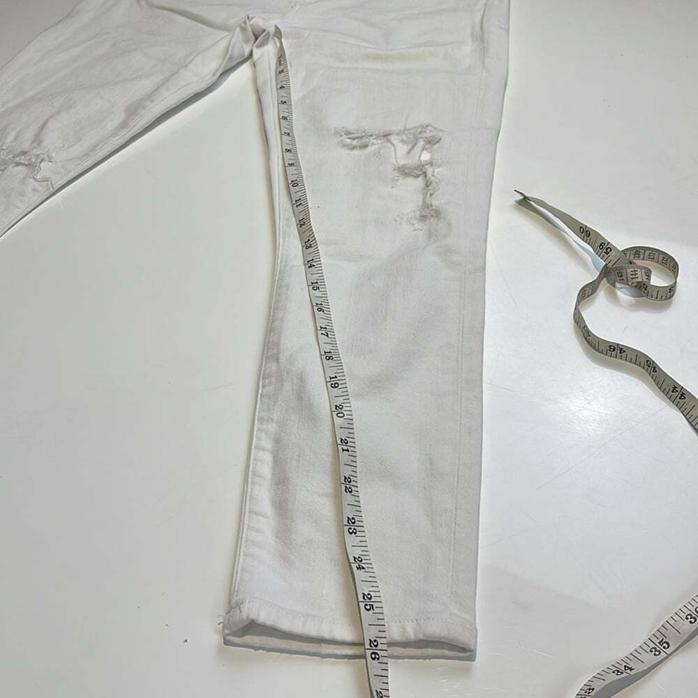 AGOLDE Sophie Crop White Distresses Size 27 - Picture 8 of 10
